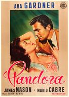 Pandora and the Flying Dutchman - Italian Movie Poster (xs thumbnail)
