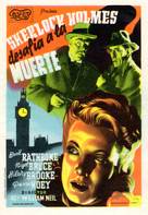 Sherlock Holmes Faces Death - Spanish Movie Poster (xs thumbnail)