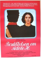 L&#039;histoire d&#039;Ad&egrave;le H. - Swedish Movie Poster (xs thumbnail)