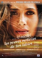 Eu Receberia as Piores Not&iacute;cias dos seus Lindos L&aacute;bios - Spanish Movie Poster (xs thumbnail)