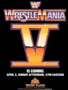 WrestleMania V 1989 Movie Posters wrestlemania-v-1989-movie-posters