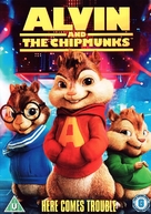 Alvin and the Chipmunks - British DVD movie cover (xs thumbnail)