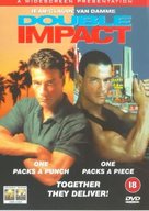 Double Impact - British DVD movie cover (xs thumbnail)
