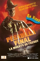 Freddy&#039;s Dead: The Final Nightmare - Spanish Video release movie poster (xs thumbnail)