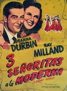 Three Smart Girls - Spanish Movie Poster (xs thumbnail)