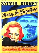 Mary Burns, Fugitive - French Movie Poster (xs thumbnail)