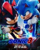 Sonic the Hedgehog 3 - Vietnamese Movie Poster (xs thumbnail)