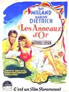 Golden Earrings - French Movie Poster (xs thumbnail)