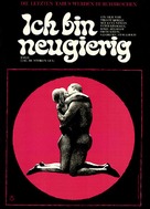 Jag &auml;r nyfiken - en film i bl&aring;tt - German Movie Poster (xs thumbnail)