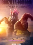 Godzilla x Kong: The New Empire - French Movie Poster (xs thumbnail)