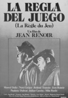 La r&egrave;gle du jeu - Spanish Movie Poster (xs thumbnail)