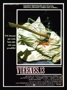 Friday the 13th - Spanish Movie Poster (xs thumbnail)
