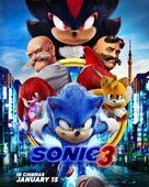 Sonic the Hedgehog 3 - British Movie Poster (xs thumbnail)