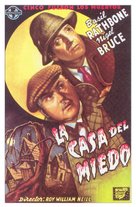 The House of Fear - Spanish Movie Poster (xs thumbnail)