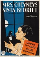 The Last of Mrs. Cheyney - Swedish Movie Poster (xs thumbnail)