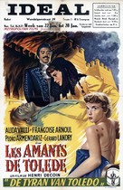 Les amants de Tol&egrave;de - Belgian Movie Poster (xs thumbnail)