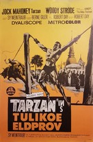 Tarzan&#039;s Three Challenges - Finnish Movie Poster (xs thumbnail)