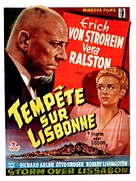 Storm Over Lisbon - Belgian Movie Poster (xs thumbnail)