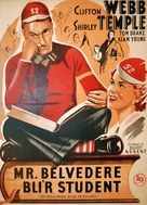 Mr. Belvedere Goes to College - Danish Movie Poster (xs thumbnail)