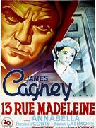 13 Rue Madeleine - French Movie Poster (xs thumbnail)