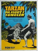 Tarzan&#039;s Deadly Silence - Danish Movie Poster (xs thumbnail)