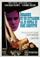 Indagine su un cittadino al di sopra di ogni sospetto - Italian Movie Poster (xs thumbnail)