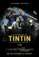The Adventures of Tintin: The Secret of the Unicorn - Italian Movie Poster (xs thumbnail)