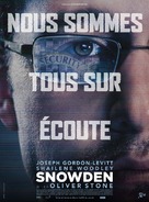 Snowden - French Movie Poster (xs thumbnail)