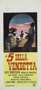 I cinque della vendetta - Italian Movie Poster (xs thumbnail)
