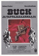 Buck and the Preacher - Finnish VHS movie cover (xs thumbnail)