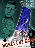 The House on 92nd Street - Danish Movie Poster (xs thumbnail)