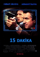 15 Minutes - Turkish Movie Poster (xs thumbnail)