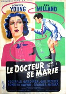 The Doctor Takes a Wife - French Movie Poster (xs thumbnail)
