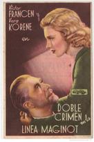 Double crime sur la ligne Maginot - Spanish Movie Poster (xs thumbnail)