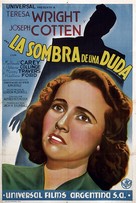 Shadow of a Doubt - Argentinian Movie Poster (xs thumbnail)