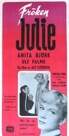 Fr&ouml;ken Julie - Swedish Movie Poster (xs thumbnail)