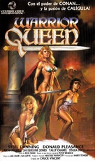 Warrior Queen - Spanish VHS movie cover (xs thumbnail)