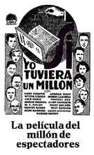 If I Had a Million - Spanish Movie Poster (xs thumbnail)