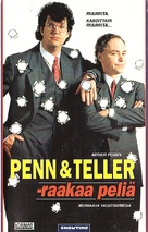 Penn &amp; Teller Get Killed - Finnish VHS movie cover (xs thumbnail)