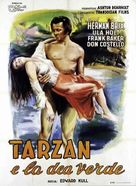Tarzan and the Green Goddess - Italian Movie Poster (xs thumbnail)