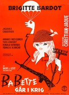 Babette s&#039;en va-t-en guerre - Danish Movie Poster (xs thumbnail)