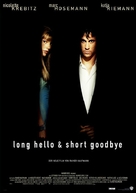 Long Hello and Short Goodbye - German Movie Poster (xs thumbnail)