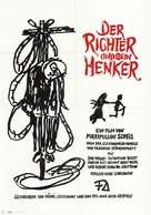 Der Richter und sein Henker - German Movie Poster (xs thumbnail)