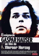 Jeder f&uuml;r sich und Gott gegen alle - Spanish Movie Poster (xs thumbnail)
