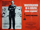 Indagine su un cittadino al di sopra di ogni sospetto - British Movie Poster (xs thumbnail)