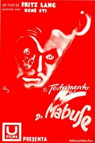 Das Testament des Dr. Mabuse - Spanish Movie Poster (xs thumbnail)
