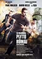 Brick Mansions - Lithuanian Movie Poster (xs thumbnail)