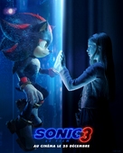 Sonic the Hedgehog 3 - French Movie Poster (xs thumbnail)