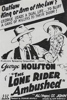The Lone Rider Ambushed - Movie Poster (xs thumbnail)