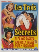 Three Secrets - Belgian Movie Poster (xs thumbnail)